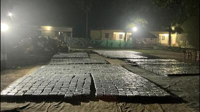 The BSF seized 62,200 bottles of phensedyl cough syrup worth around ₹1.5 crore The BSF seized 62,200 bottles of phensedyl cough syrup worth around ₹1.5 crore