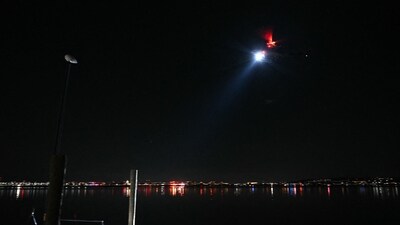 A search and rescue helicopter searches the water of the Potomac River after a passenger plane and helicopter collided near Washington's Reagon National Airport (Andrew Caballero-Reynolds/AFP) A search and rescue helicopter searches the water of the Potomac River after a passenger plane and helicopter collided near Washington's Reagon National Airport (Andrew Caballero-Reynolds/AFP)