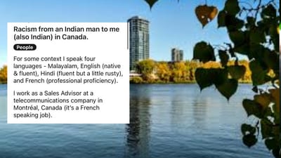 The customer mocked the man for not having fluent Hindi. (Reddit) The customer mocked the man for not having fluent Hindi. (Reddit)