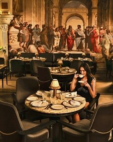 How about a museum-style dining experience at a restaurant? How about a museum-style dining experience at a restaurant?