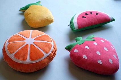 Fruit shaped cushions Fruit shaped cushions