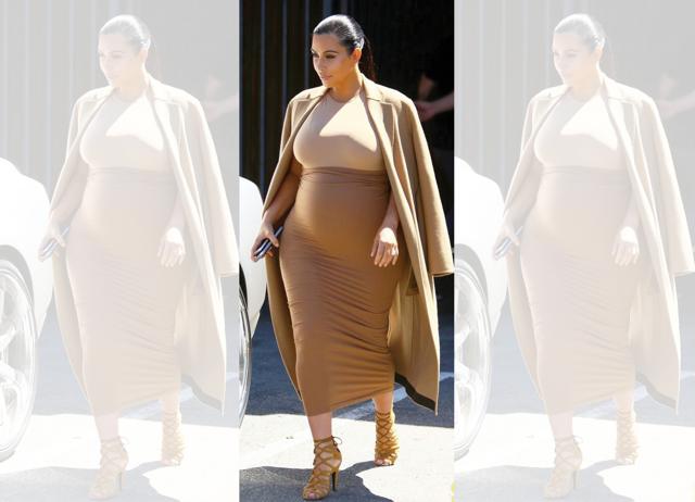 Kim Kardashian’s neutral bodycons made pregnancy fashion cool. (INSTAGRAM/@KIMKARDASHIAN) Kim Kardashian’s neutral bodycons made pregnancy fashion cool. (INSTAGRAM/@KIMKARDASHIAN)