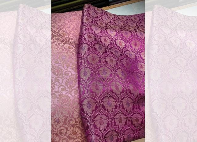 High-quality jamawar is smooth, but with a matte finish, while synthetic versions are shiny. (SHUTTERSTOCK) High-quality jamawar is smooth, but with a matte finish, while synthetic versions are shiny. (SHUTTERSTOCK)