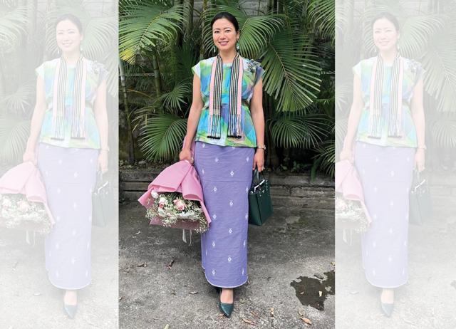 Lovi Twine’s cotton yarn design is a type of loinloom weave done in the Northeast. Lovi Twine’s cotton yarn design is a type of loinloom weave done in the Northeast.