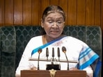 President Droupadi Murmu addresses the joint sitting of both Houses of Parliament on the first day of the Budget Session, in New Delhi, Friday, Jan. 31, 2025. President Droupadi Murmu addresses the joint sitting of both Houses of Parliament on the first day of the Budget Session, in New Delhi, Friday, Jan. 31, 2025.
