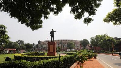 A statue of B.R. Ambedkar, the architect of India's constitution, stands outside of Parliament House in New Delhi, India Photographer: T. Narayan/Bloomberg (Bloomberg) A statue of B.R. Ambedkar, the architect of India's constitution, stands outside of Parliament House in New Delhi, India Photographer: T. Narayan/Bloomberg (Bloomberg)
