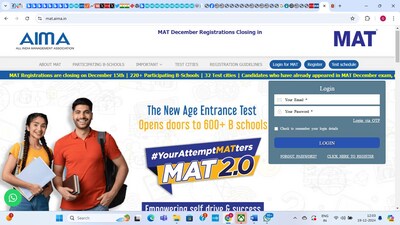 AIMA MAT February 2025 registration begins for PBT, CBT, exam dates here AIMA MAT February 2025 registration begins for PBT, CBT, exam dates here