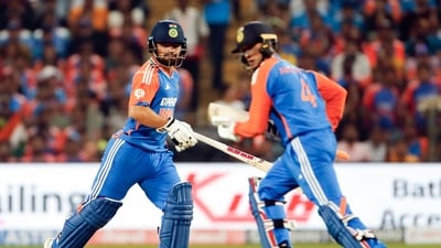 India's initial recovery was powered by Rinku Singh and Abhishek Sharma. the pair put on 45 runs for the fourth wicket off 32 balls.&nbsp; (ANI)
