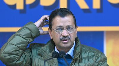Arvind Kejriwal addresses the media. (Sanjeev Verma/HT Photo) Arvind Kejriwal addresses the media. (Sanjeev Verma/HT Photo)