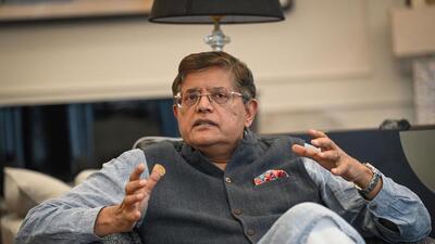 Baijayant Panda at his house in New Delhi on Friday. (Sanchit Khanna/HT Photo)