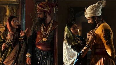Rashmika Mandanna and Vicky Kaushal in Chhaava Rashmika Mandanna and Vicky Kaushal in Chhaava