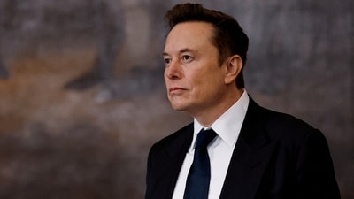 Elon Musk arrives to the inauguration of Donald Trump in the Rotunda of the U.S. Capitol. (Reuters File)