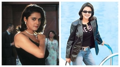 Preity Zinta carried both casual and classy looks effortlessly—whether it was a cool black leather jacket and denim ensemble or pulling off a sophisticated little black dress dress moment. (PC: Pinterest) Preity Zinta carried both casual and classy looks effortlessly—whether it was a cool black leather jacket and denim ensemble or pulling off a sophisticated little black dress dress moment. (PC: Pinterest)