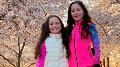 Figure skating sisters Alydia, 11, and Everly Livingston, 14, were victims of the Washington DC plane crash (Instagram) Figure skating sisters Alydia, 11, and Everly Livingston, 14, were victims of the Washington DC plane crash (Instagram)
