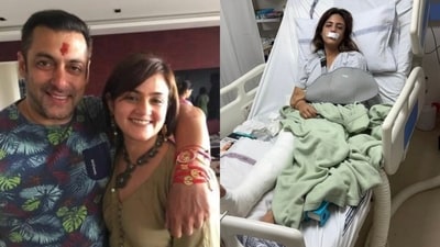 Salman Khan's rakhi sister, Shweta Rohira, meets with a tragic accident. Salman Khan's rakhi sister, Shweta Rohira, meets with a tragic accident.
