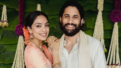Sobhita Dhulipala and Naga Chaitanya got married at Annapurna Studios in Hyderabad in December last year. Sobhita Dhulipala and Naga Chaitanya got married at Annapurna Studios in Hyderabad in December last year.