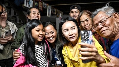 Thai farm worker Watchara Sriaoun, who was a hostage in Gaza, spoke via video call to his family and friends after his release by Hamas. The families of Thai farm workers held for over a year in Gaza cheered and wept with relief on January 30 after they freed. (Lillian Suwanrumpha/AFP) Thai farm worker Watchara Sriaoun, who was a hostage in Gaza, spoke via video call to his family and friends after his release by Hamas. The families of Thai farm workers held for over a year in Gaza cheered and wept with relief on January 30 after they freed. (Lillian Suwanrumpha/AFP)