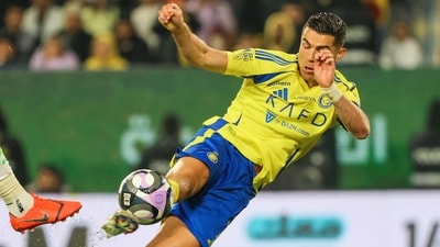In a mind-boggling feat, Cristiano Ronaldo has achieved a historic milestone, and Lionel Messi is definitely trailing big time in this list. (Photo by Fayez NURELDINE / AFP) (AFP) In a mind-boggling feat, Cristiano Ronaldo has achieved a historic milestone, and Lionel Messi is definitely trailing big time in this list. (Photo by Fayez NURELDINE / AFP) (AFP)