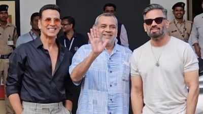 Akshay Kumar, Paresh Rawal, and Suniel Shetty reacted to Priyadarshan's return to Hera Pheri 3. Akshay Kumar, Paresh Rawal, and Suniel Shetty reacted to Priyadarshan's return to Hera Pheri 3.