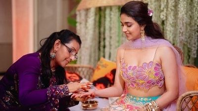 The actor now posted pictures from her mehendi ceremony which saw the bride and groom have a ball. The actor now posted pictures from her mehendi ceremony which saw the bride and groom have a ball.