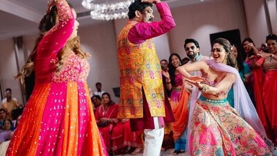 She also posted adorable pictures of their family dancing away as Keerthy and Antony also joined the revelry. She also posted adorable pictures of their family dancing away as Keerthy and Antony also joined the revelry.