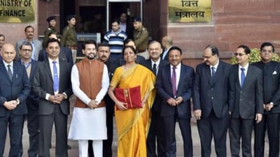 The 2020 Budget presentation saw the brightest-colored saree worn by Nirmala Sitharaman. The bright silk saree was meant to send a message of hope as the pandemic spread globally. (HT/file photo) The 2020 Budget presentation saw the brightest-colored saree worn by Nirmala Sitharaman. The bright silk saree was meant to send a message of hope as the pandemic spread globally. (HT/file photo)