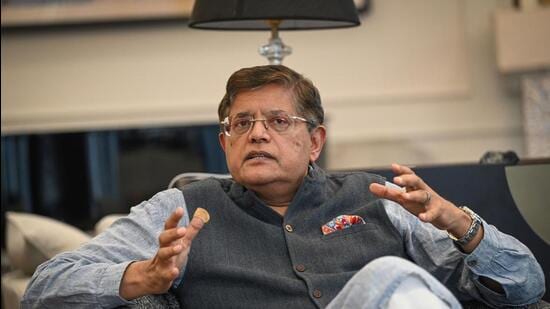 Baijayant Panda at his house in New Delhi on Friday. (Sanchit Khanna/HT Photo)