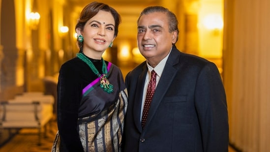 Reliance Industries Chairman Mukesh Ambani (R) and Reliance Foundation founder and chairperson Nita Ambani (PTI)