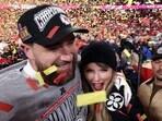 After the Chiefs' victory, Taylor Swift expresses pride and joy, sharing sweet moments with Travis Kelce. Jamie Squire/Getty Images/AFP (Photo by JAMIE SQUIRE / GETTY IMAGES NORTH AMERICA / Getty Images via AFP) After the Chiefs' victory, Taylor Swift expresses pride and joy, sharing sweet moments with Travis Kelce. Jamie Squire/Getty Images/AFP (Photo by JAMIE SQUIRE / GETTY IMAGES NORTH AMERICA / Getty Images via AFP)