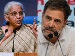 Finance minister Nirmala Sitharaman and Congress leader Rahul Gandhi