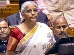 Union Finance Minister Nirmala Sitharaman at the presention of the Union Budget 2025-26 in the Lok Sabha during the Budget session of Parliament, in New Delhi, on Saturday, 