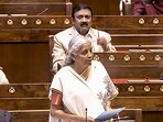Union Finance Minister Nirmala Sitharaman presents the Union Budget 2025-26 in the Lok Sabha, in New Delhi.