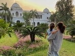 Soha Ali Khan at the Pataudi Palace, her and brother Saif's ancestral house. Soha Ali Khan at the Pataudi Palace, her and brother Saif's ancestral house.