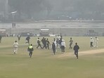 3 fans invaded the pitch on Saturday to meet Virat Kohli, causing significant delay 3 fans invaded the pitch on Saturday to meet Virat Kohli, causing significant delay