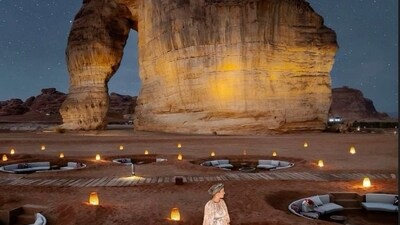 2. Stargazing at AlUla’s Dark Sky Parks - AlUla, home to the Middle East’s first International Dark Sky Park, offers breathtaking stargazing experiences. Explore UNESCO-listed Hegra at night or embark on a cosmic adventure at Gharameel with expert astronomers. (File Photo) 2. Stargazing at AlUla’s Dark Sky Parks - AlUla, home to the Middle East’s first International Dark Sky Park, offers breathtaking stargazing experiences. Explore UNESCO-listed Hegra at night or embark on a cosmic adventure at Gharameel with expert astronomers. (File Photo)