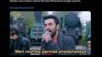 Budget memes 2025: A hilarious post featuring a movie scene. (Screengrab (X)) Budget memes 2025: A hilarious post featuring a movie scene. (Screengrab (X))