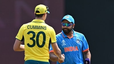 Australia's captain Pat Cummins (L) and India's captain Rohit Sharma shake hands (AFP) Australia's captain Pat Cummins (L) and India's captain Rohit Sharma shake hands (AFP)