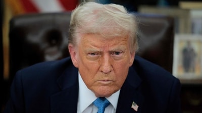 US President Donald Trump in the Oval Office on January 31, 2025 in Washington, DC. (AFP)