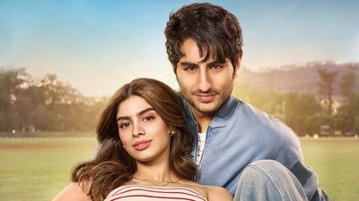 Ibrahim Ali Khan and Khushi Kapoor in the first poster of Nadaaniyan.