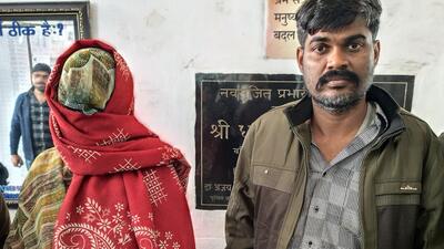 Jay Kumar Raut resided in the same building as the Singh’s in Prahladgarhi near Vasundhara. He soon became friends with Kapoori Devi and was in a relationship with her for last one year. (Sakib Ali/HT Photo) Jay Kumar Raut resided in the same building as the Singh’s in Prahladgarhi near Vasundhara. He soon became friends with Kapoori Devi and was in a relationship with her for last one year. (Sakib Ali/HT Photo)