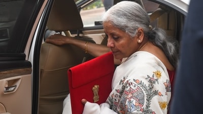 Union Finance Minister Nirmala Sitharaman arrives at the Parliament House to present the Union Budget 2025 before her eighth budget. (ANI) Union Finance Minister Nirmala Sitharaman arrives at the Parliament House to present the Union Budget 2025 before her eighth budget. (ANI)
