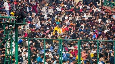 The match was a Kohli frenzy as fans flocked to the stadium. (PTI) The match was a Kohli frenzy as fans flocked to the stadium. (PTI)