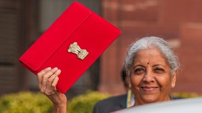 Union Finance Minister Nirmala Sitharaman outside the Finance Ministry ahead of the presentation of the Union Budget 2025-26, in New Delhi, Saturday, (PTI) Union Finance Minister Nirmala Sitharaman outside the Finance Ministry ahead of the presentation of the Union Budget 2025-26, in New Delhi, Saturday, (PTI)
