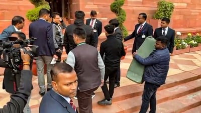 Copies of the Union Budget 2025-26 are being brought to the Parliament House complex ahead of its presentation by Finance Minister Nirmala Sitharaman, in New Delhi. (PTI) Copies of the Union Budget 2025-26 are being brought to the Parliament House complex ahead of its presentation by Finance Minister Nirmala Sitharaman, in New Delhi. (PTI)