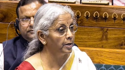Finance Minister Nirmala Sitharaman said on February 1 that the government would set up an Urban Challenge Fund of  ₹1 lakh crore to finance up to 25 per cent of bankable projects and allocate  ₹10,000 crore for 2025-26. (Sansad TV)
