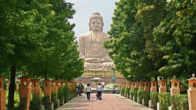 The Great Buddha Statue at Bodh Gaya. (Shutterstock) The Great Buddha Statue at Bodh Gaya. (Shutterstock)