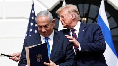 Israel's Netanyahu and American President Trump will meet on Tuesday (REUTERS)