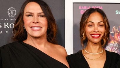 Karla Sofia Gascon and Zoe Saldana at the screening of their latest film Emilia Perez. (AFP) Karla Sofia Gascon and Zoe Saldana at the screening of their latest film Emilia Perez. (AFP)