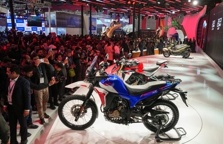 Hero MotoCorp's motorcycles, the Xtreme 250R and the Xpulse 210 are seen during its launch at the Bharat Mobility Global Expo 2025, in New Delhi, Friday, Jan. 17, 2025. (Atul Yadav/PTI) Hero MotoCorp's motorcycles, the Xtreme 250R and the Xpulse 210 are seen during its launch at the Bharat Mobility Global Expo 2025, in New Delhi, Friday, Jan. 17, 2025. (Atul Yadav/PTI)