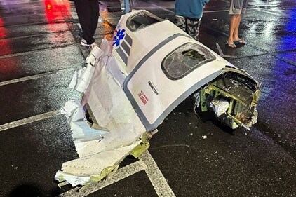 Philadelphia plane crash: Debris from a plane after crashing in Philadelphia, Friday, Jan. 31, 2025. (AP) Philadelphia plane crash: Debris from a plane after crashing in Philadelphia, Friday, Jan. 31, 2025. (AP)